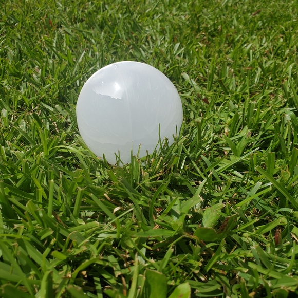 Selenite Crystal Sphere - Picture 6 of 7